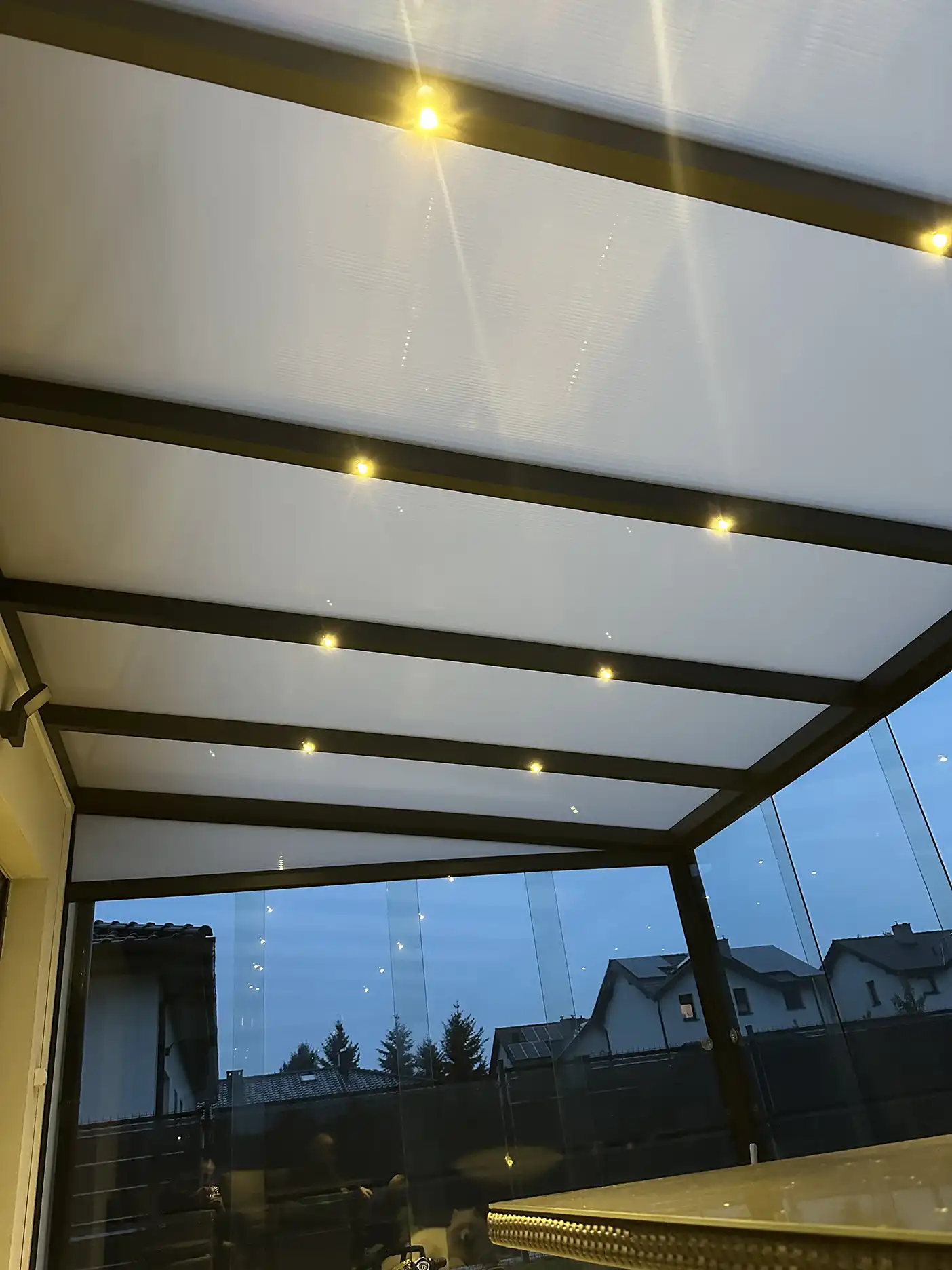 Oświetlenie Led taras ogrodowy aluminiowy